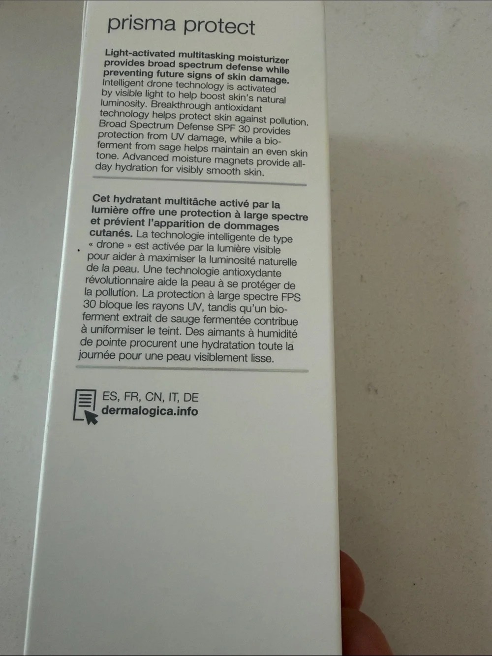 NIB dermalogica Prisma Protect SPF 30 Moisturizer – White Packaging 1.7 oz
